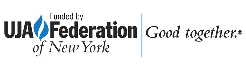 UJA Federation of NY logo with 'funded by' text, and slogan, "Good Together'