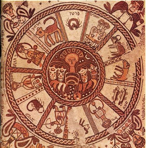 elul zodiac mosaic - cycle of Jewish months